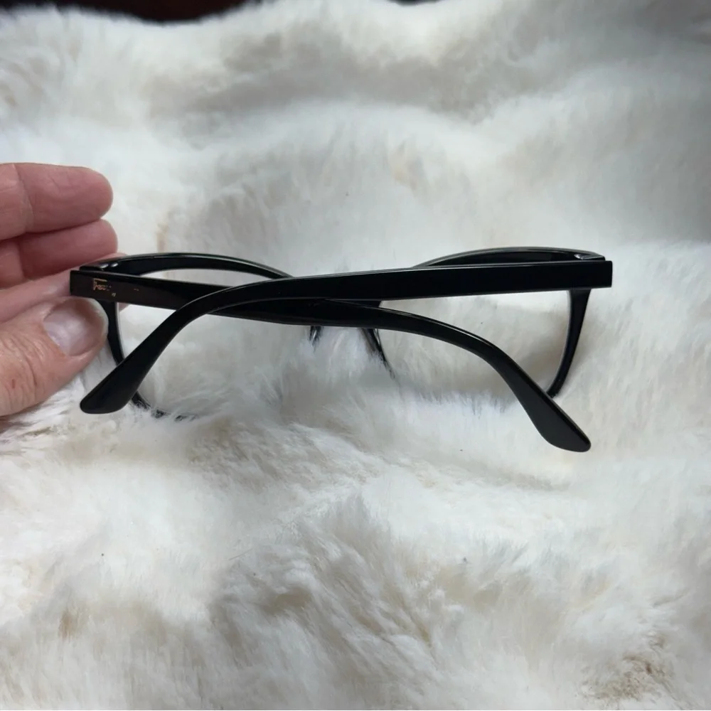 Salvatore Ferragamo Black Optical Eyeglass Frames Made in Italy